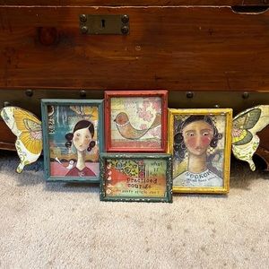 Kelly Rae Roberts inspirational collage wall art